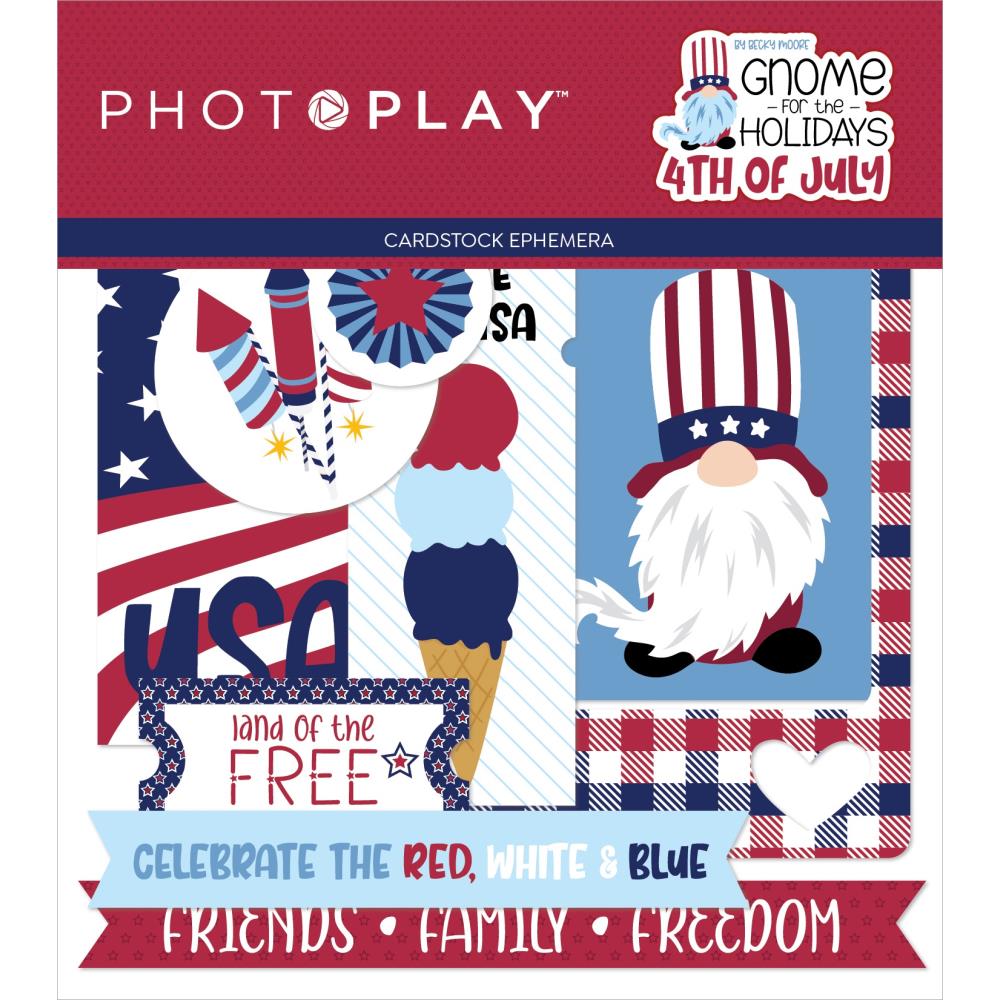 Photoplay Gnome for 4th of July - Ephemera