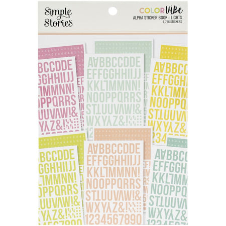 Simple Stories Color Vibe Alpha Sticker book - Lights