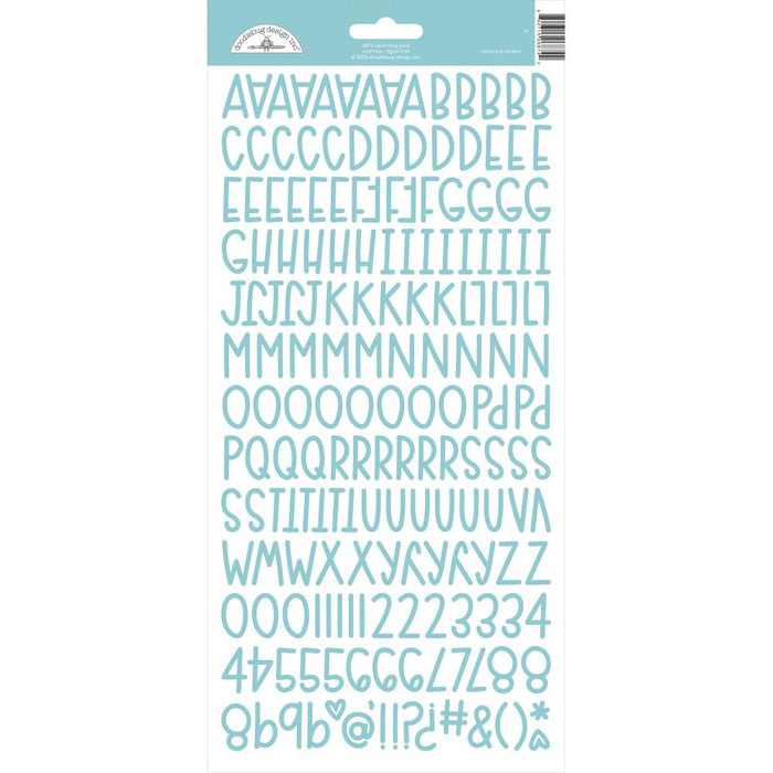 Doodlebug Sunshine Alphabet Stickers - Swimming Pool