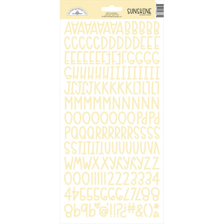 Doodlebug Sunshine Alphabet Stickers - Bumblebee