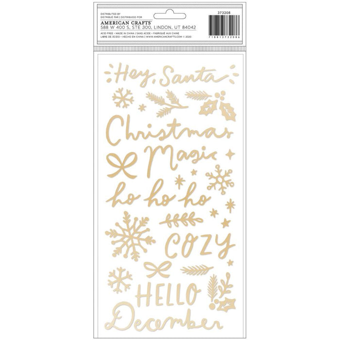 Crate Paper Hey Santa - Very Merry Accent and Phrase Thickers