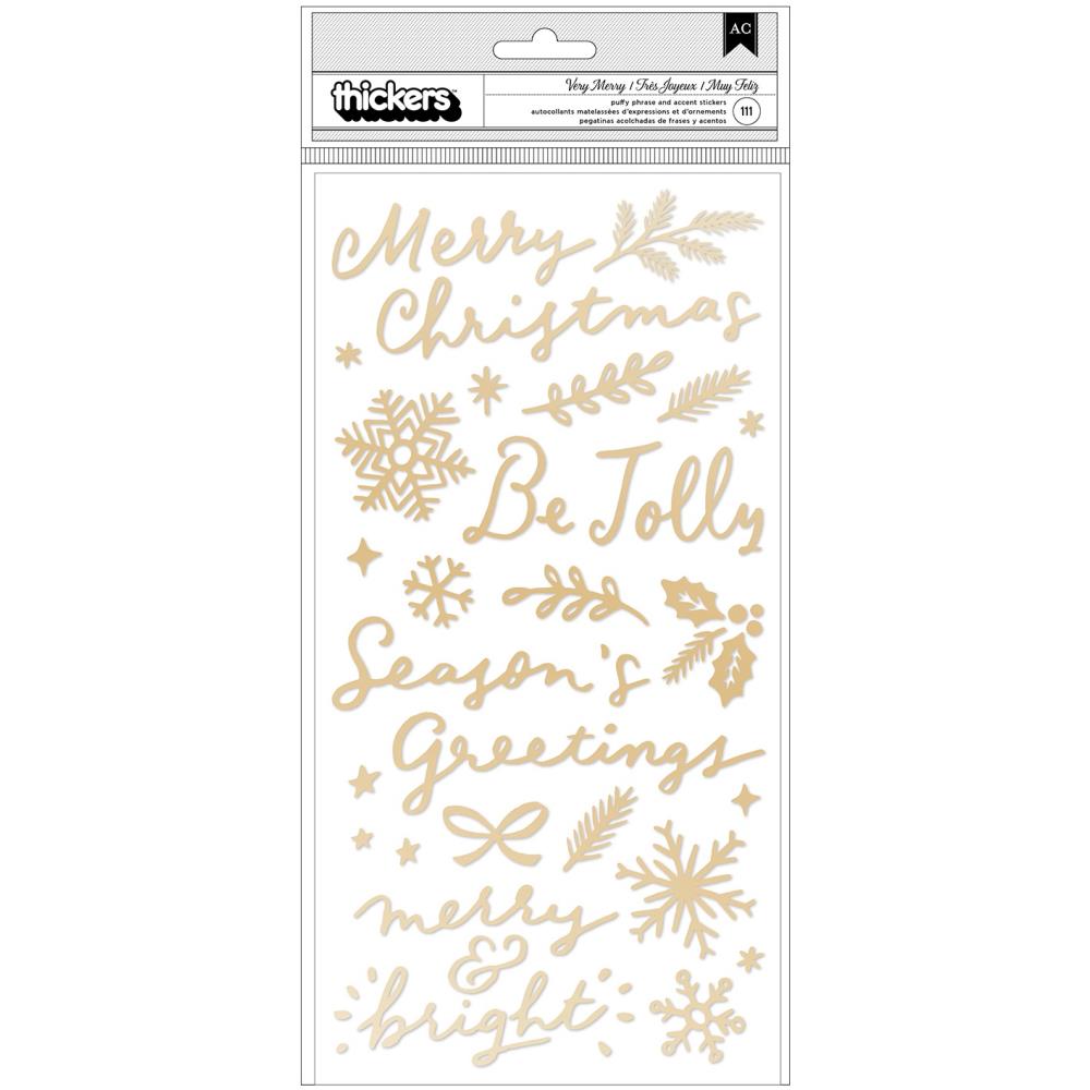 Crate Paper Hey Santa - Very Merry Accent and Phrase Thickers