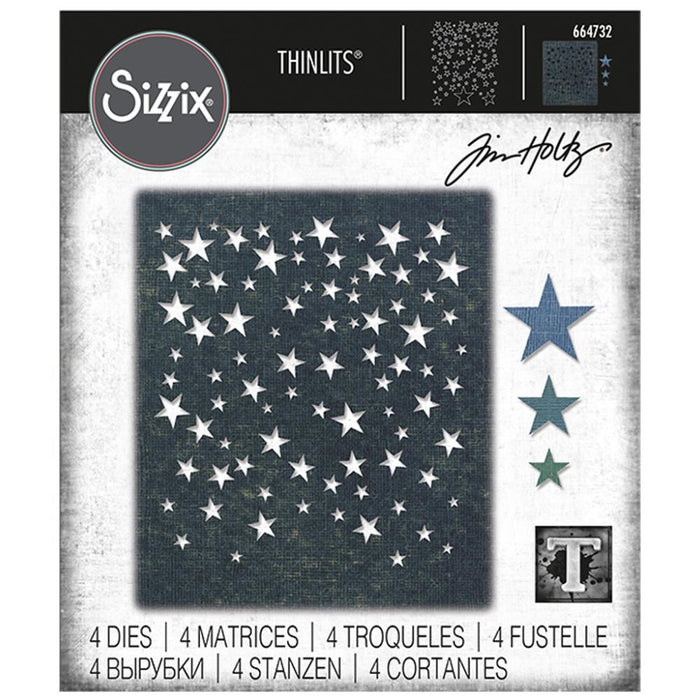 Sizzix Tim Holtz Alterations Thinlits Die - Falling Stars