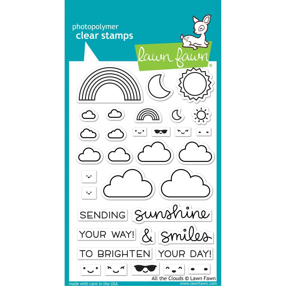 Lawn Fawn Clear Stamps - All the Clouds