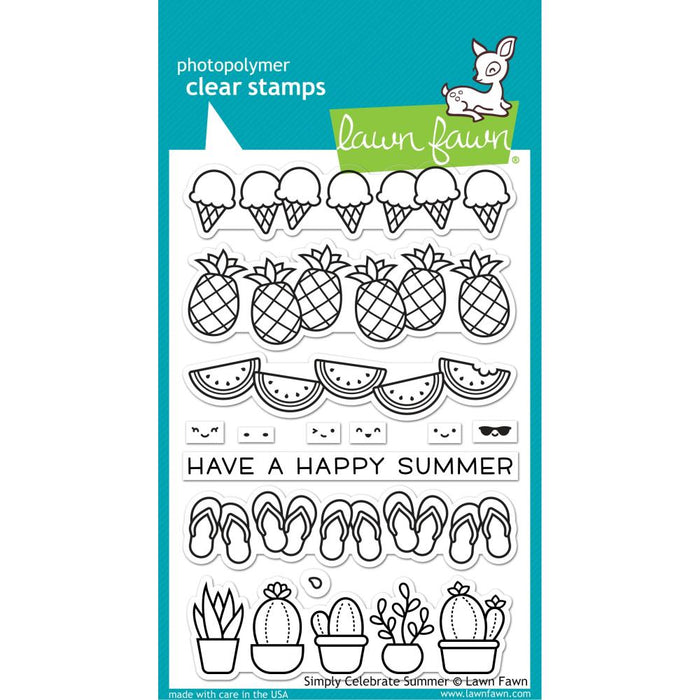 Lawn Fawn Clear Stamps - Simply Celebrate Summer
