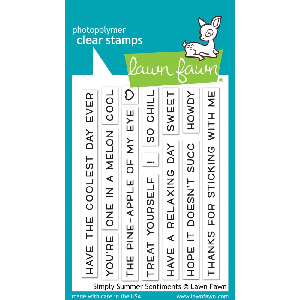 Lawn Fawn Clear Stamps - Simply Summer Sentiments