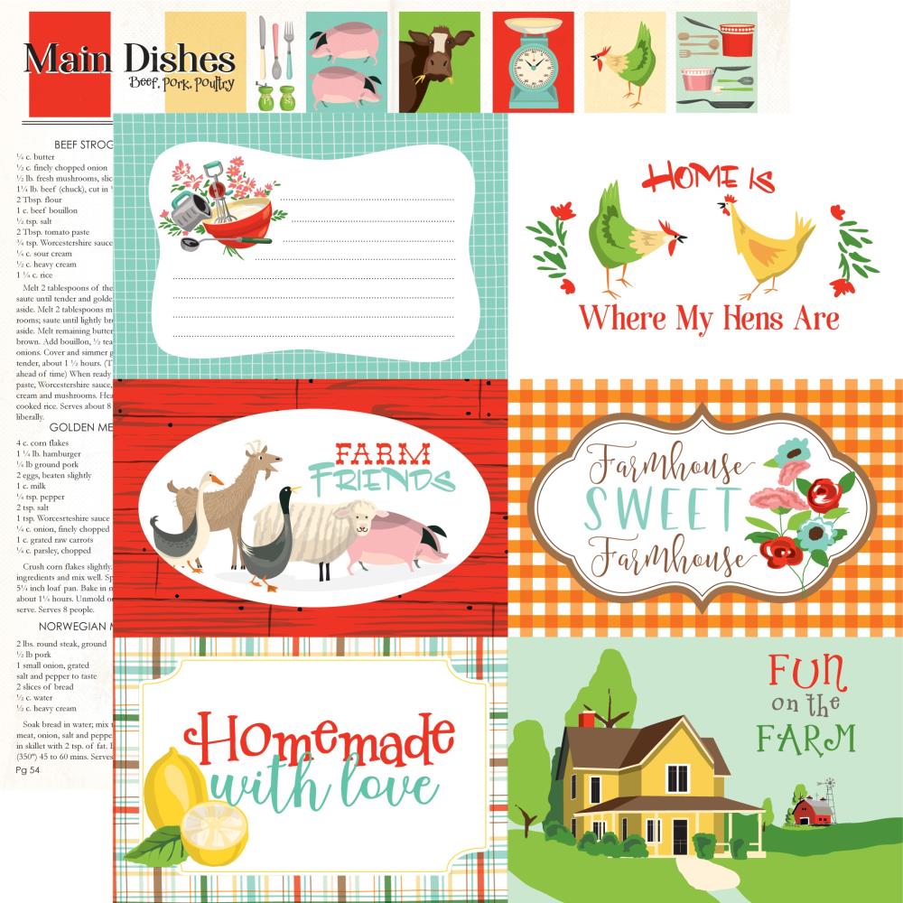Carta Bella Farm To Table - 6x4 Journaling Cards