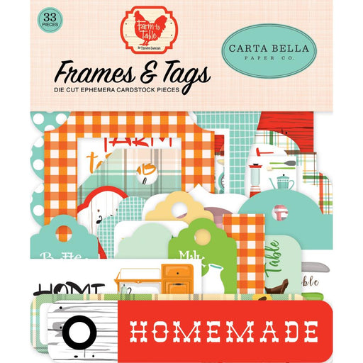 Carta Bella Farm to Table - Ephemera Frames and Tags