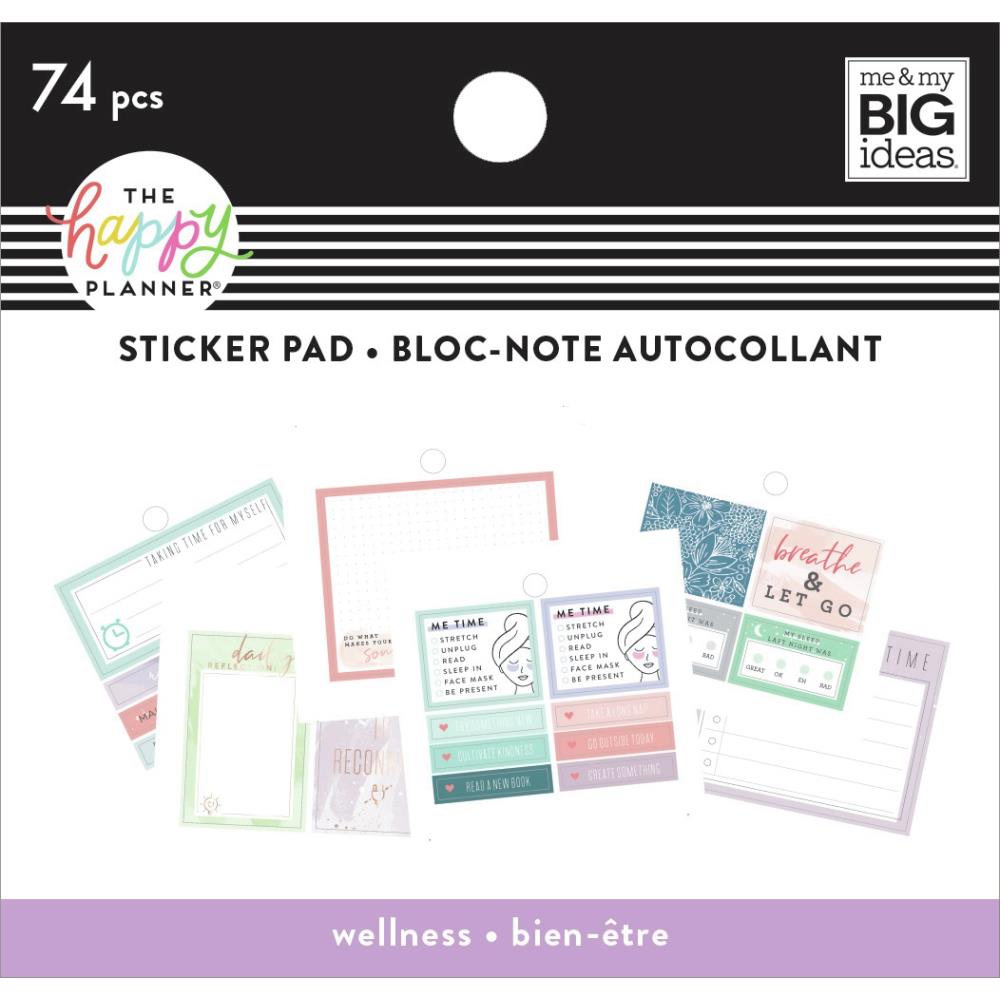 Me & My Big Ideas Happy Planner - Tiny Sticker Pad Wellness