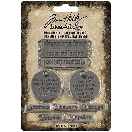 Tim Holtz Idea-ology - Adornments Halloween Words