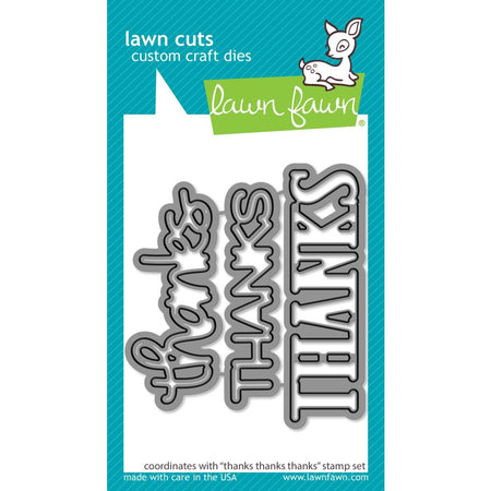 Lawn Fawn Craft Die - Thanks Thanks Thanks