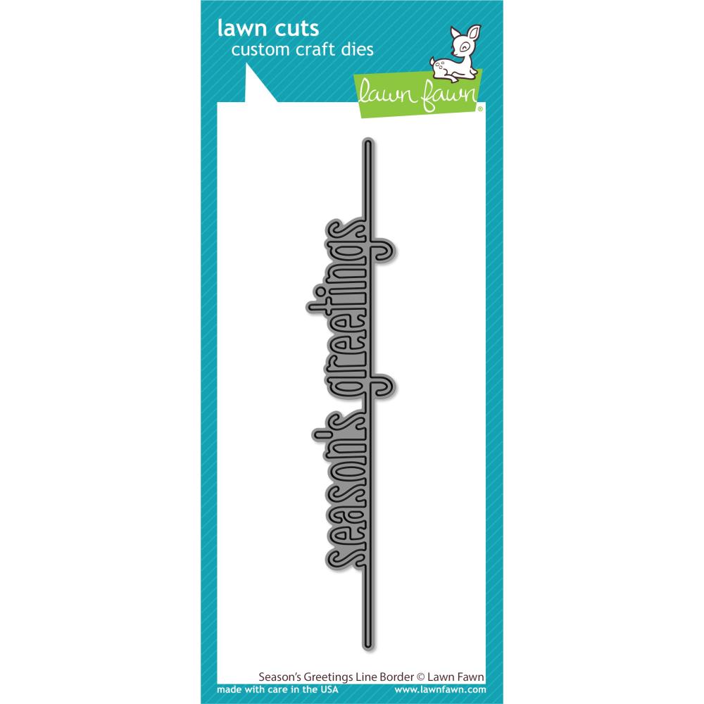 Lawn Fawn Craft Die - Season's Greetings Line Border