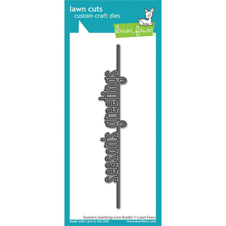 Lawn Fawn Craft Die - Season's Greetings Line Border