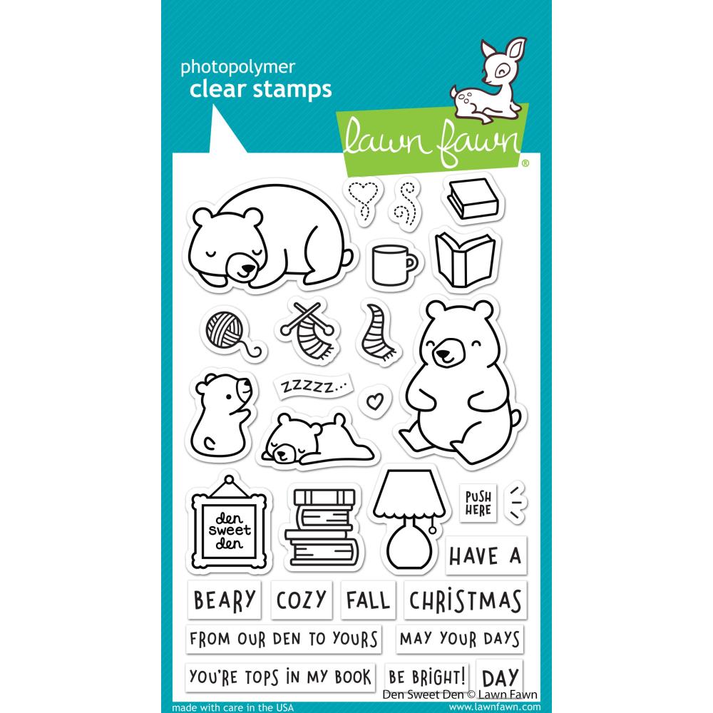 Lawn Fawn Clear Stamps - Den Sweet Den
