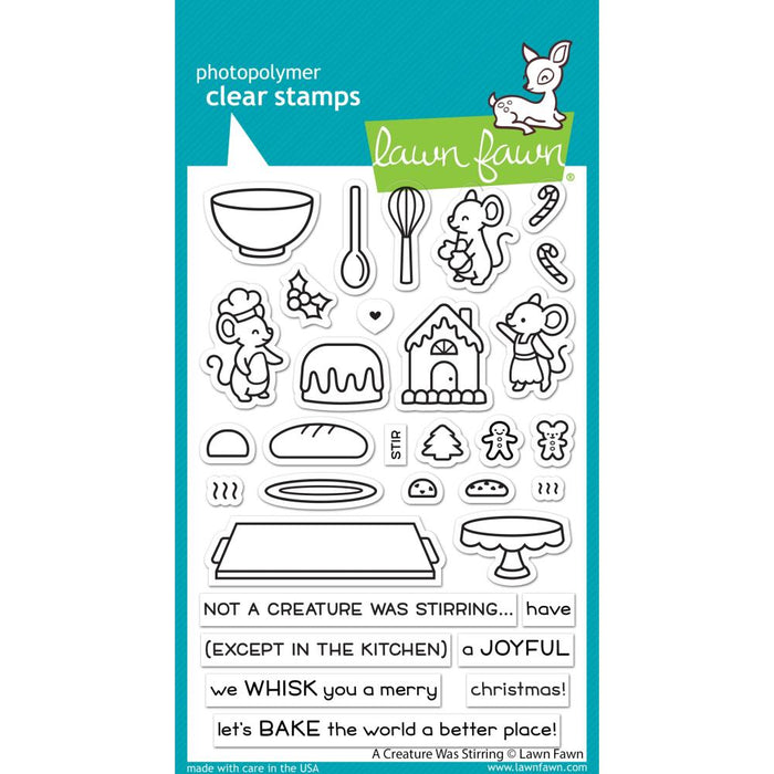 Lawn Fawn Clear Stamps - A Creature Was Stirring