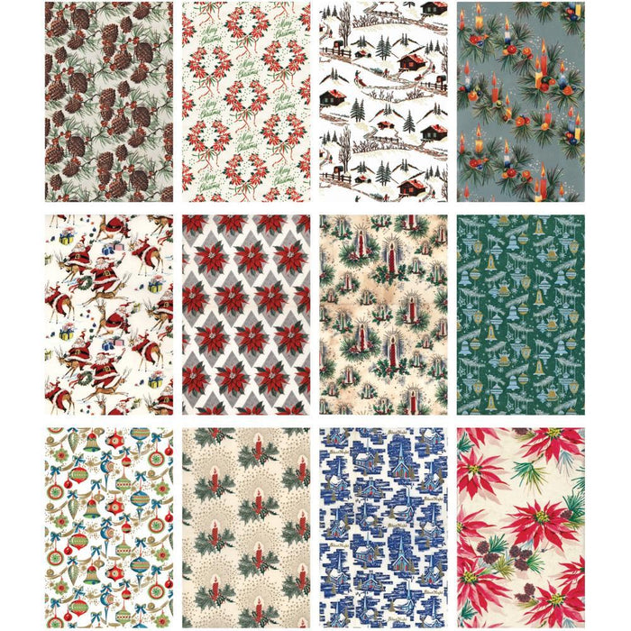 Tim Holtz Idea-ology - Worn Wallpaper Christmas