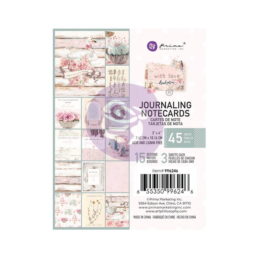 Prima With Love - 3x4 Journaling Notecards