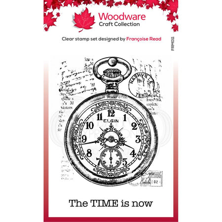 Woodware Clear Magic Singles Stamp - Pocket Watch