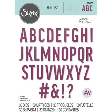 Sizzix Thinlits Die - Bold Alphabet