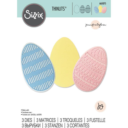 Sizzix Thinlits Dies - Decorative Eggs