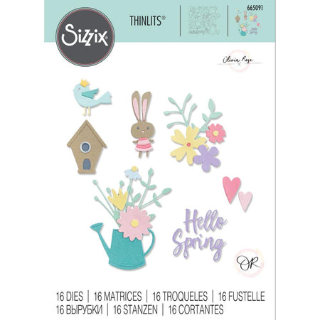 Sizzix Thinlits Dies - Hello Spring