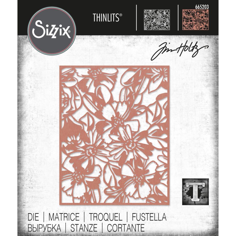 Sizzix Tim Holtz Alterations Thinlits Die - Flowery