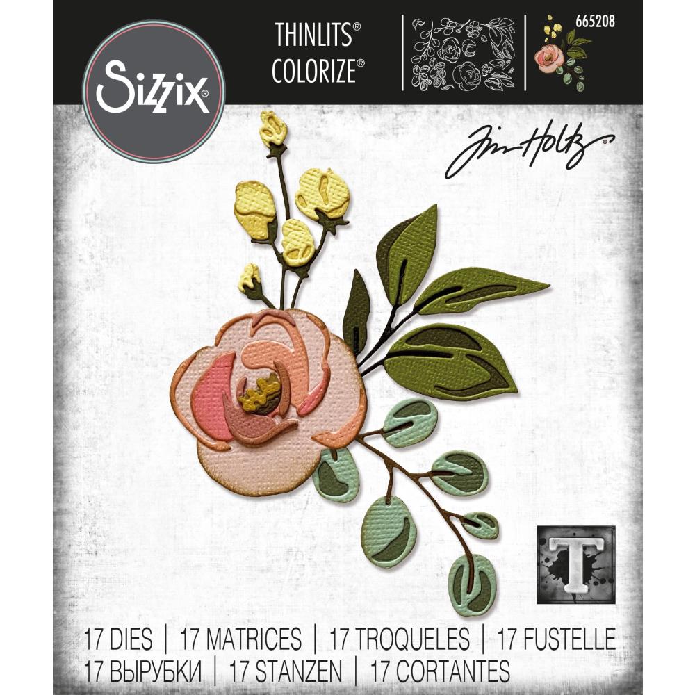 Sizzix Tim Holtz Alterations Thinlits Die - Bloom Colorize
