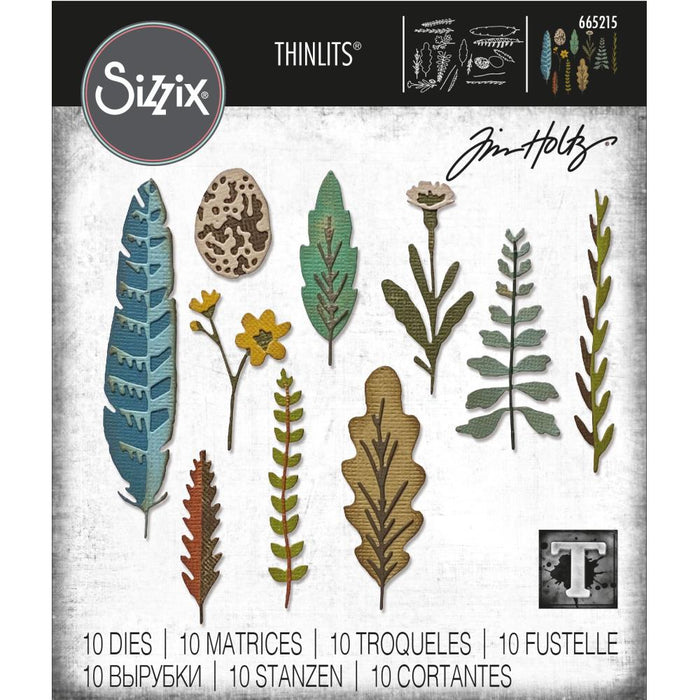 Sizzix Tim Holtz Alterations Thinlits Die - Funky Nature