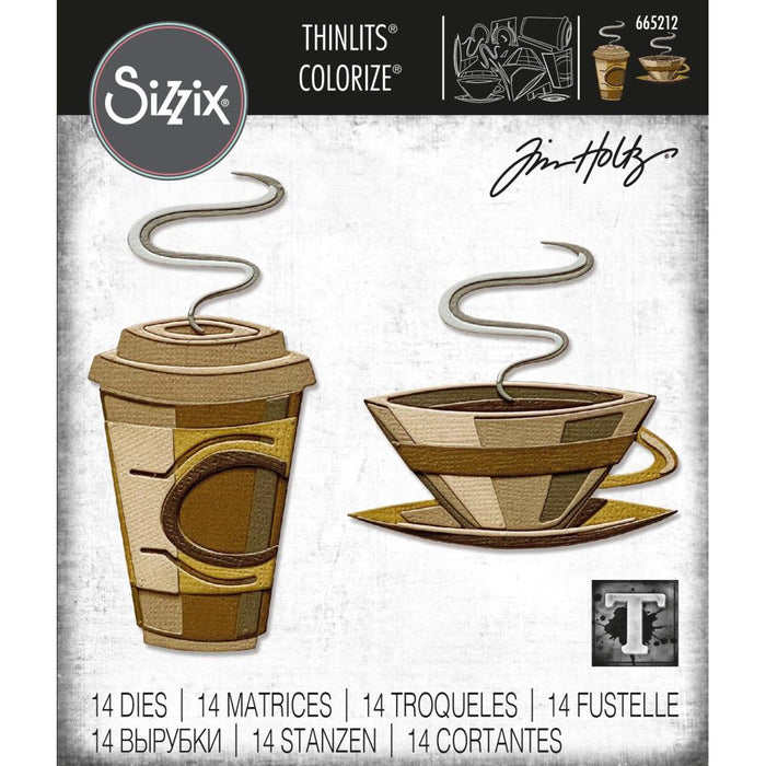 Sizzix Tim Holtz Alterations Thinlits Die - Cafe Colorize