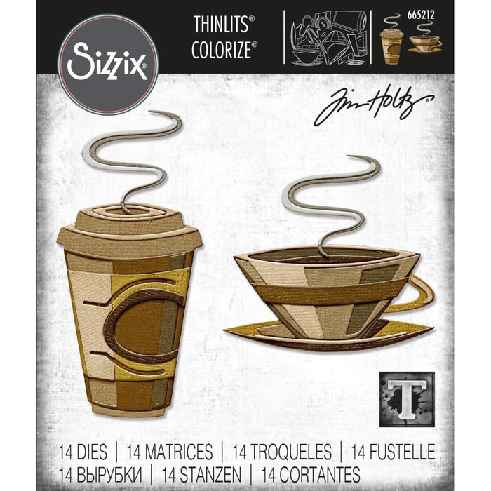 Sizzix Tim Holtz Alterations Thinlits Die - Cafe Colorize