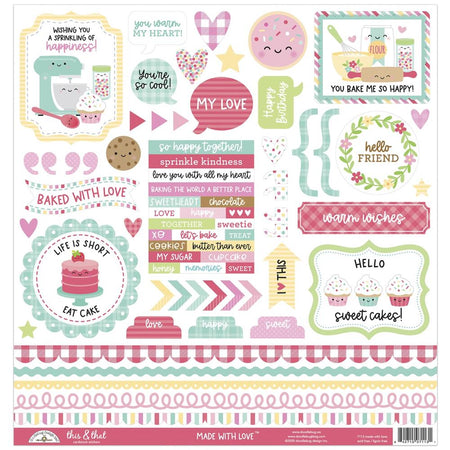 Doodlebug Design Made With Love - This & That Stickers