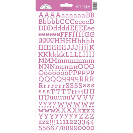 Doodlebug My Type Alphabet Stickers - Bubblegum