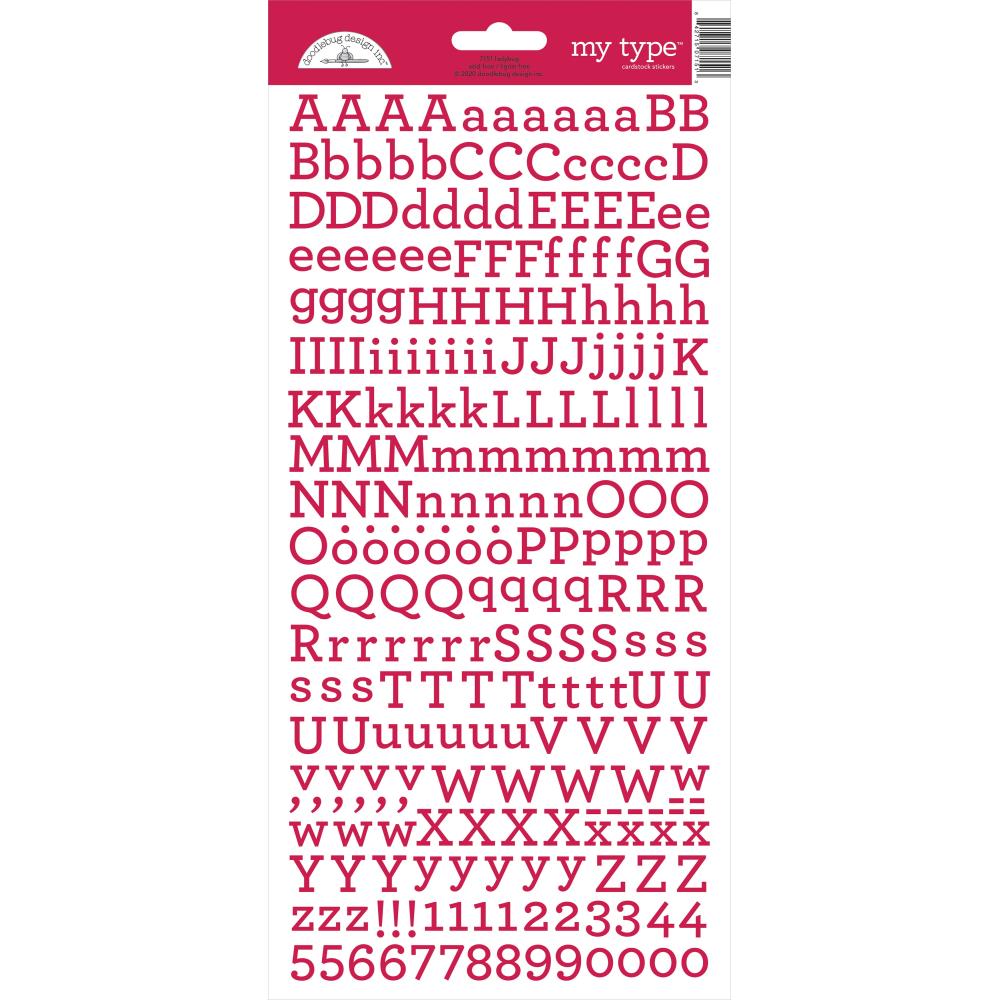 Doodlebug My Type Alphabet Stickers - Ladybug