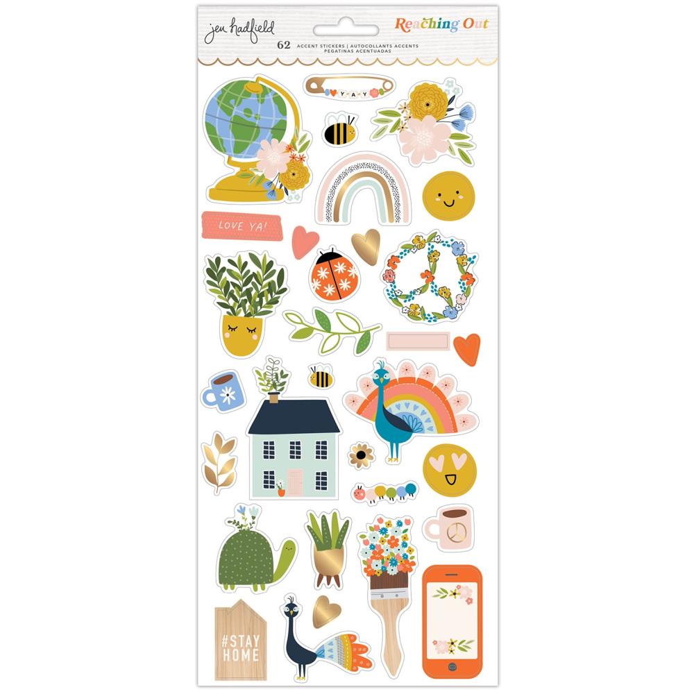 American Crafts Jen Hadfield Reaching Out - Accent Stickers