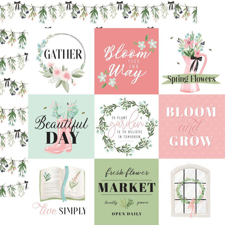 Carta Bella Flower Garden - 4x4 Journaling Cards