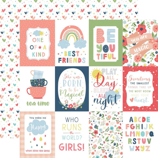 Echo Park Little Dreamer Girl - 3x4 Journaling Cards