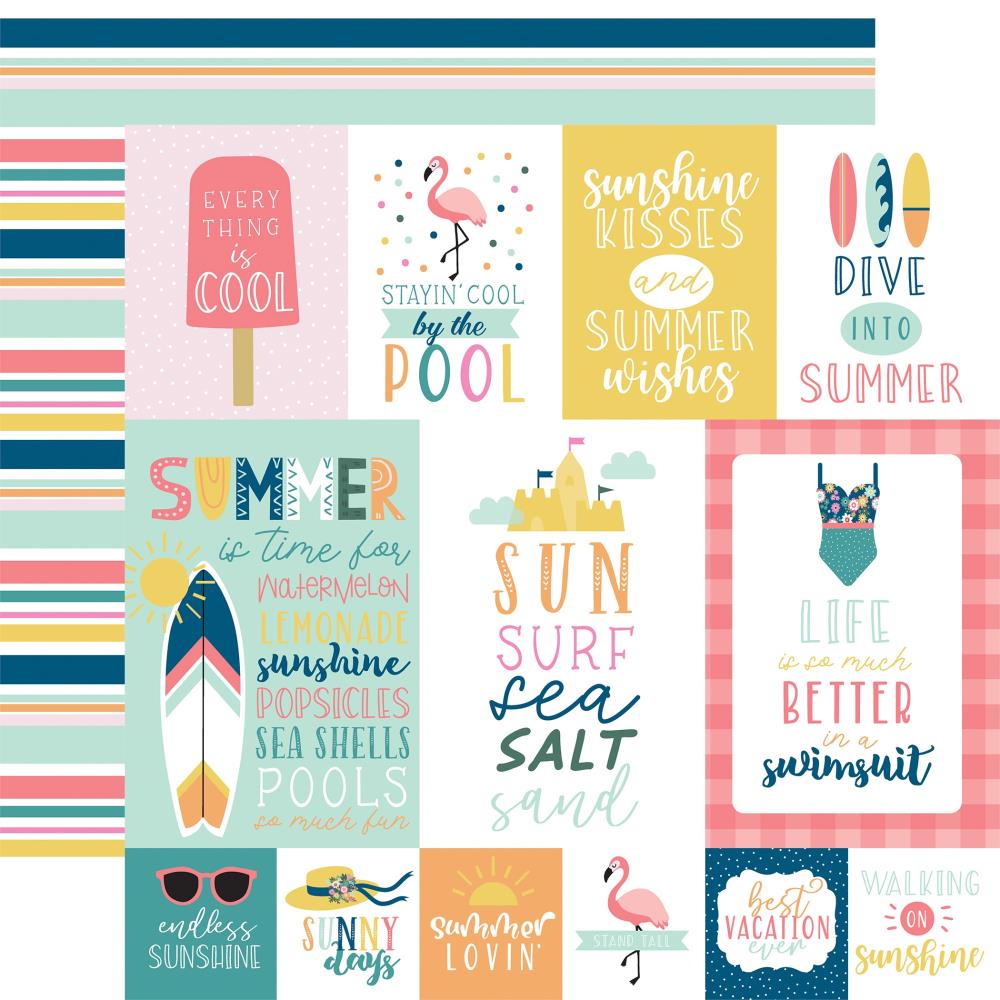 Echo Park Pool Party - Multi Journaling Cards