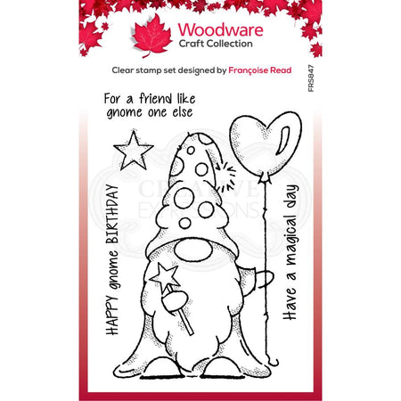 Woodware Clear Magic Singles Stamp - Wizard Gnome