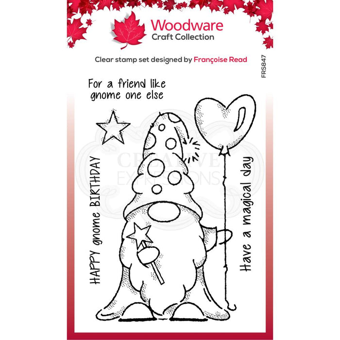 Woodware Clear Magic Singles Stamp - Wizard Gnome