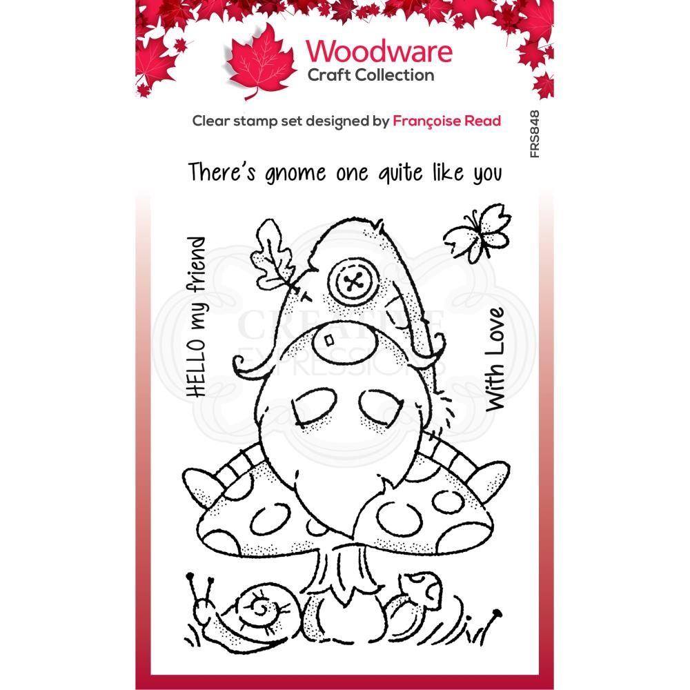 Woodware Clear Magic Singles Stamp - Forest Gnome