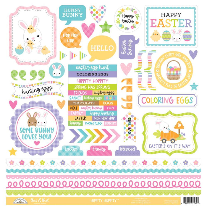 Doodlebug Design Hippity Hoppity - This & That Stickers