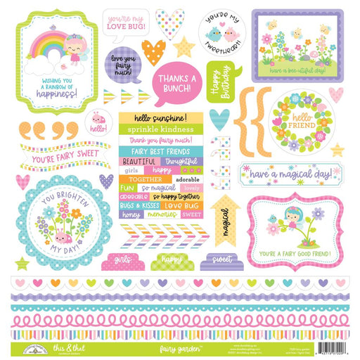 Doodlebug Design Fairy Garden - This & That Stickers