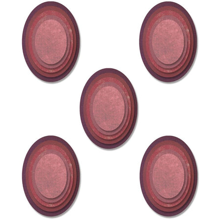 Sizzix Tim Holtz Alterations Thinlits Die - Stacked Tiles Ovals