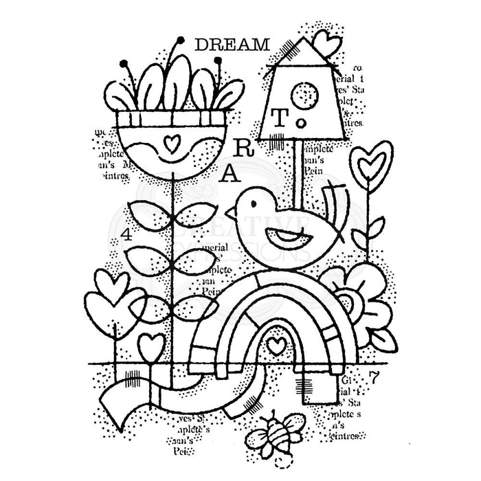 Woodware Clear Magic Singles Stamp - Dream Garden