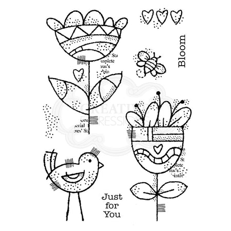 Woodware Clear Magic Singles Stamp - Blooming