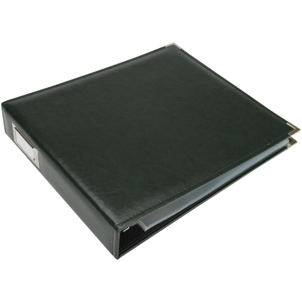 We R Memory Keepers Classic Leather D-Ring Album - Forest Green