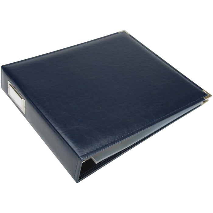 We R Memory Keepers Classic Leather D-Ring Album - Navy