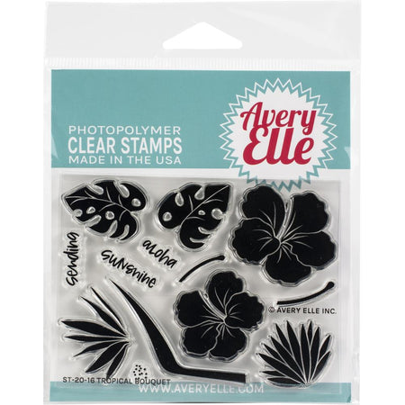 Avery Elle Clear Stamps - Tropical Bouquet