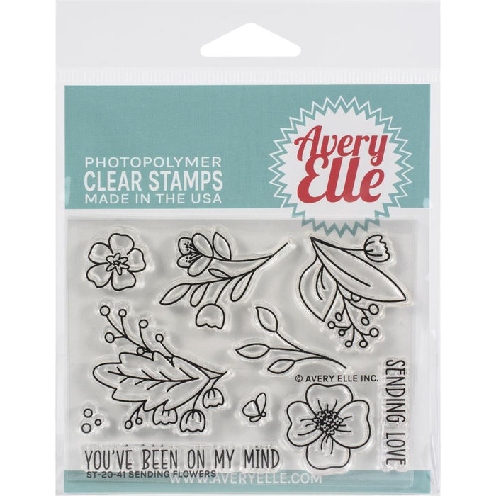 Avery Elle Clear Stamps - Sending Flowers