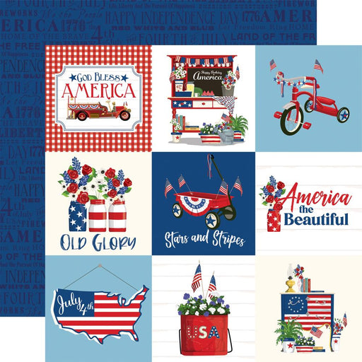 Carta Bella God Bless America - 4x4 Journaling Cards